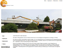 Tablet Screenshot of cdu-finthen.de